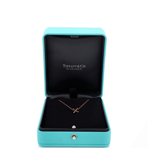 Paloma Picasso Graffiti X Pendant Necklace 18K Rose Gold Small