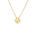 Vintage Alhambra Pendant Necklace Guilloche 18K Yellow Gold