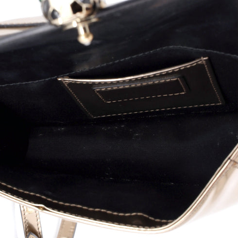 Serpenti Forever Shoulder Bag Metallic Leather Small