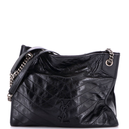Niki Shopping Tote Matelasse Chevron Leather Medium
