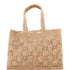 Summer Shopper Tote Embroidered Raffia MM