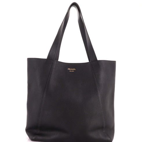 Open Shopper Tote Soft Grain Leather Large