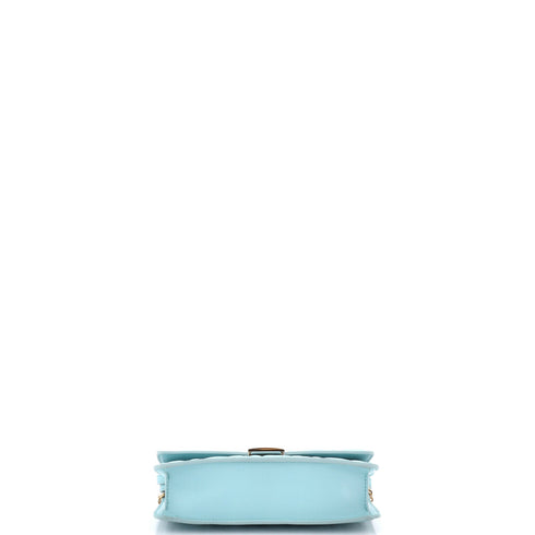 Baguette Wallet on Chain Zucca Embossed Leather