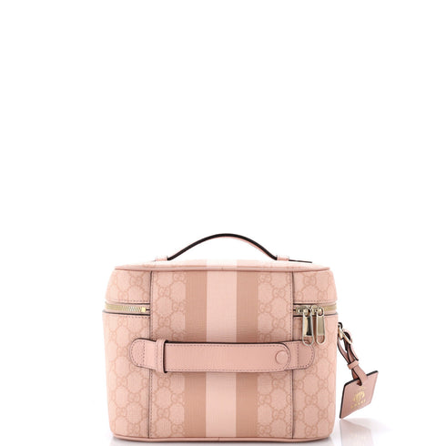 Savoy Beauty Case GG Coated Canvas with Leather Medium