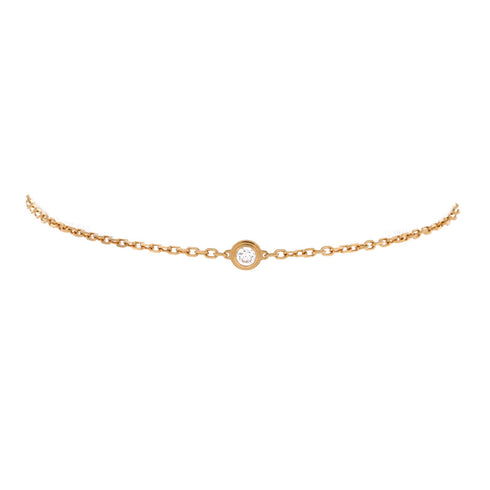D'Amour Bracelet 18K Yellow Gold and Diamond Small