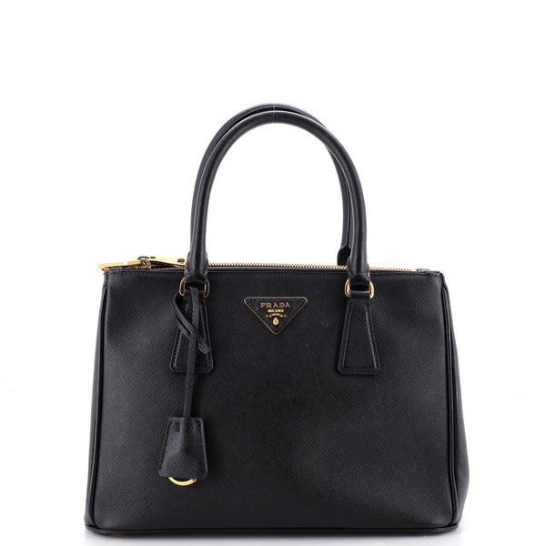 Galleria Double Zip Tote Saffiano Leather Small