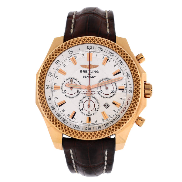 Bentley Barnato Chronograph Automatic Watch Rose Gold and Alligator 49