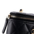 Vertical Classic Vanity Case with Chain Quilted Caviar Mini