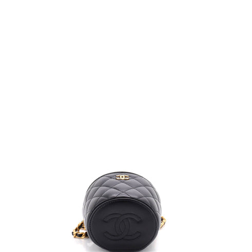 Afternoon Tea Vanity Bucket Bag Quilted Lambskin Mini