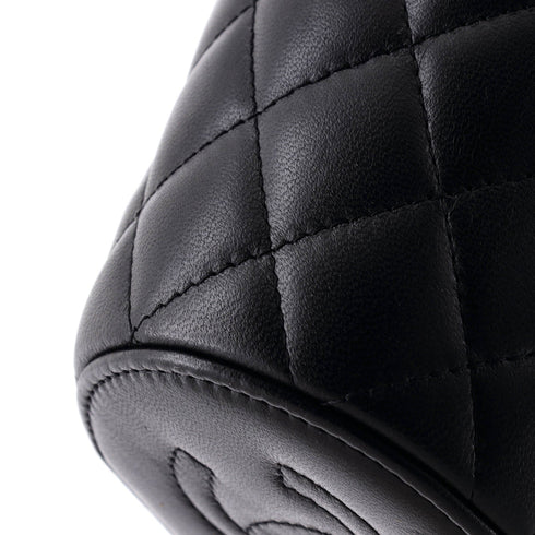 Afternoon Tea Vanity Bucket Bag Quilted Lambskin Mini