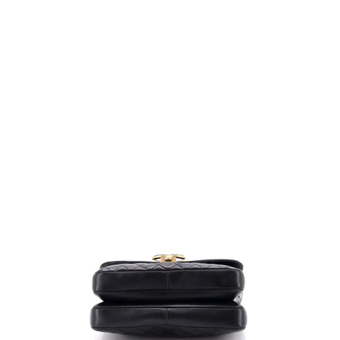 CC Chic Double Flap Bag Quilted Lambskin Medium