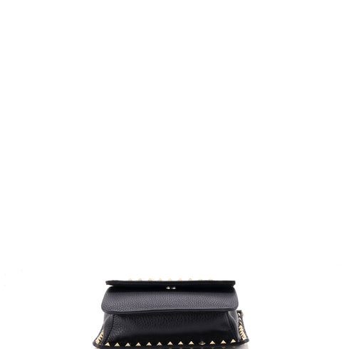 Rockstud Front Handle Flap Bag Leather Small