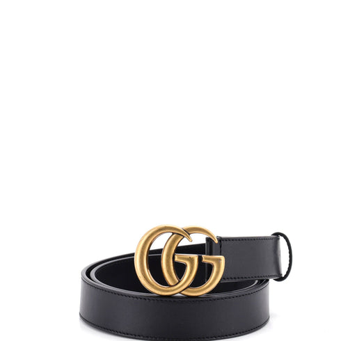 GG Marmont Belt Leather Thin 80