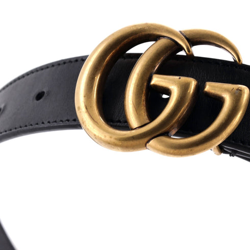GG Marmont Belt Leather Thin 80