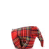 Elephant Crossbody Bag Tartan Wool and Leather Mini