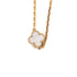 Magic Alhambra 11 Motifs Long Necklace 18K Yellow Gold and Mother of Pearl