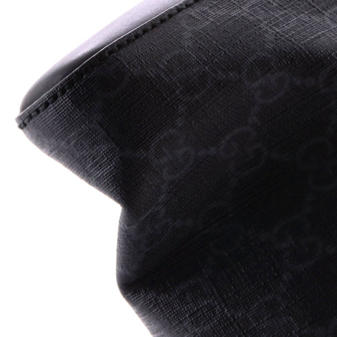 Web Strap Front Zip Messenger Bag GG Coated Canvas Medium