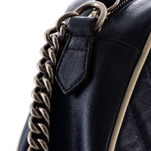 GG Marmont Shoulder Bag Diagonal Quilted Leather Small