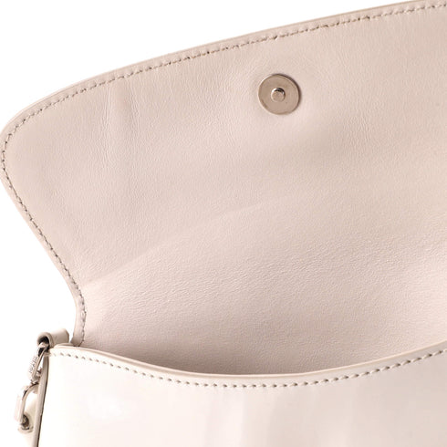 Cleo Flap Shoulder Bag Spazzolato Leather Small