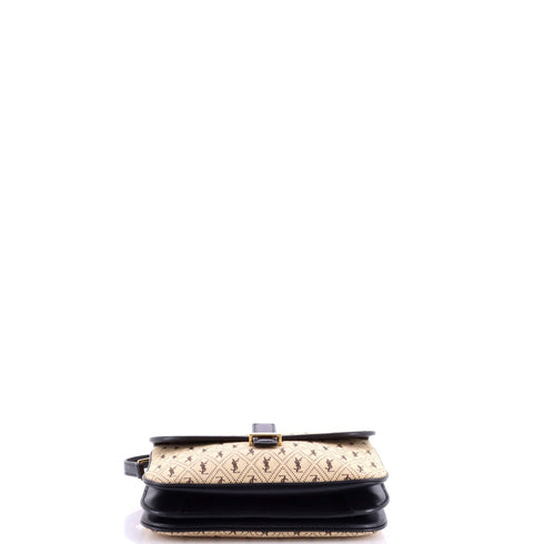 Top Flap Satchel Monogram All Over Canvas and Leather Small