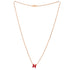 Pop H Pendant Chain Necklace Metal and Enamel Mini