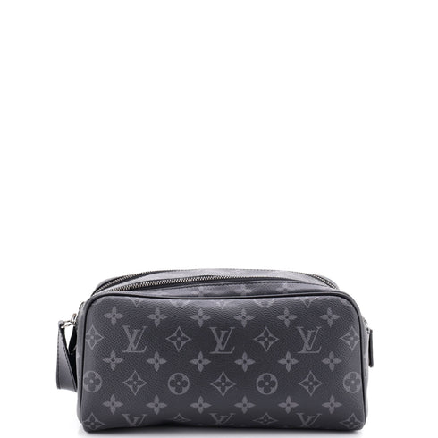 Dopp Kit Toiletry Pouch Monogram Eclipse Canvas