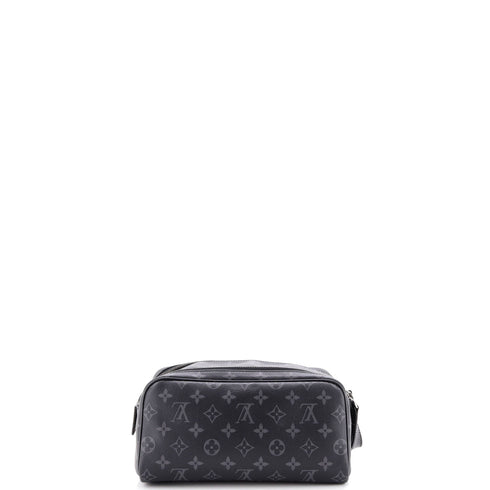 Dopp Kit Toiletry Pouch Monogram Eclipse Canvas