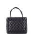 Medallion Tote Quilted Caviar