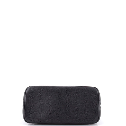 Medallion Tote Quilted Caviar
