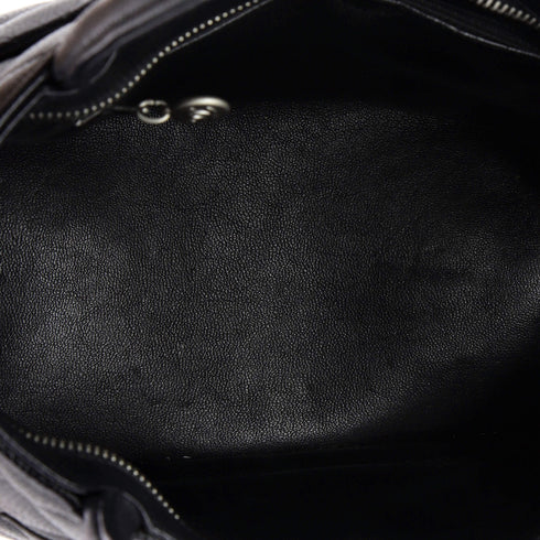 Medallion Tote Quilted Caviar