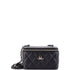 Ombre Classic Vanity Case with Chain Quilted Lambskin Small