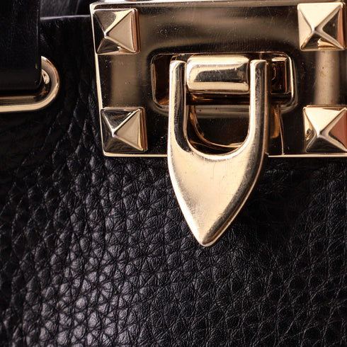 Rockstud Bucket Crossbody Bag Leather Mini