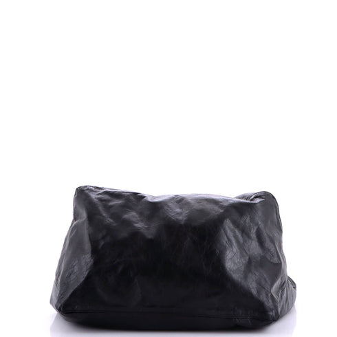 Fold Logo Strap Tote Leather Large