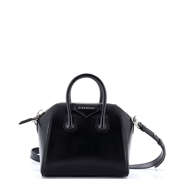 Antigona Bag Glazed Leather Mini