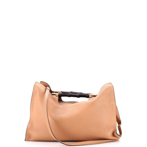 Bamboo Daily Tote Leather Wide
