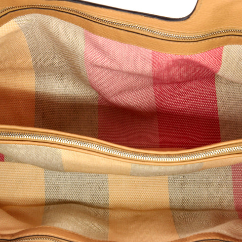 Bamboo Daily Tote Leather Wide