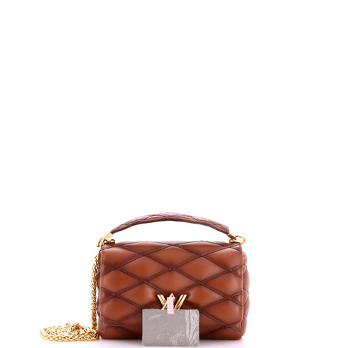 GO-14 Top Handle NM Handbag Malletage Leather MM