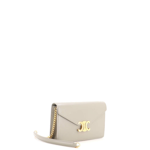 Margo Triomphe Wallet on Chain Leather