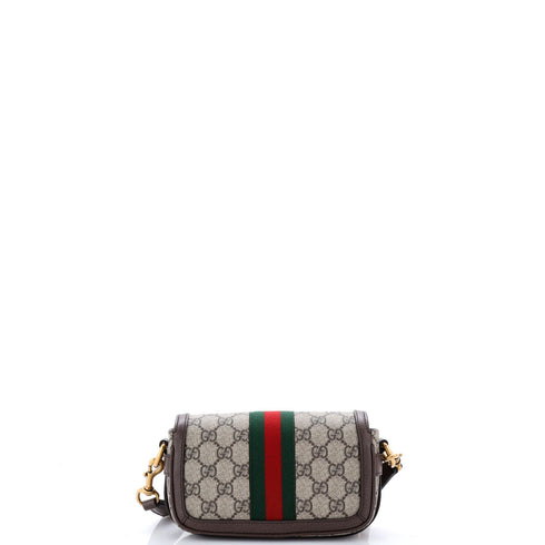 Ophidia Flap Convertible Shoulder Bag GG Coated Canvas Mini