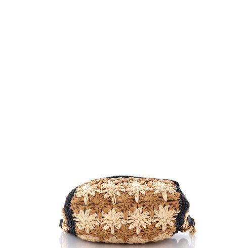 GG Marmont Flap Bag Raffia Small