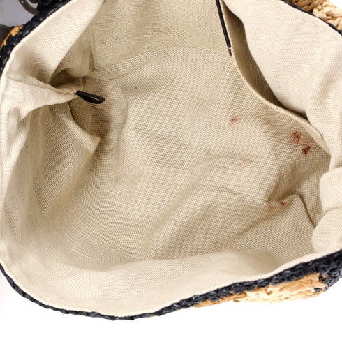 GG Marmont Flap Bag Raffia Small