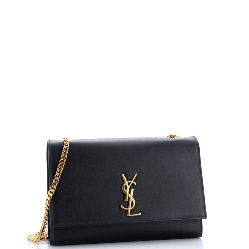 Classic Monogram Crossbody Bag Grainy Leather Large