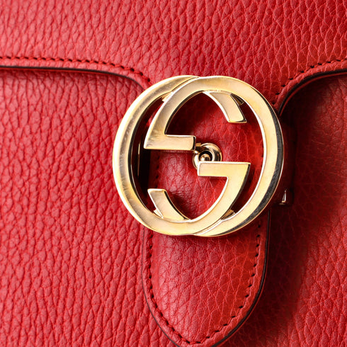 Interlocking Shoulder Bag Leather Small