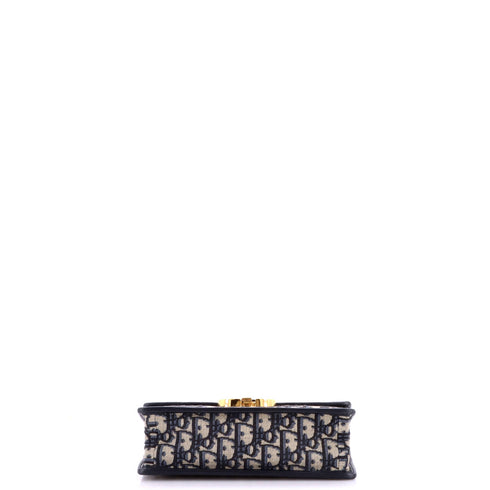 30 Montaigne Chain Flap Bag Oblique Canvas East West