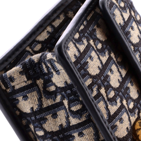 30 Montaigne Chain Flap Bag Oblique Canvas East West