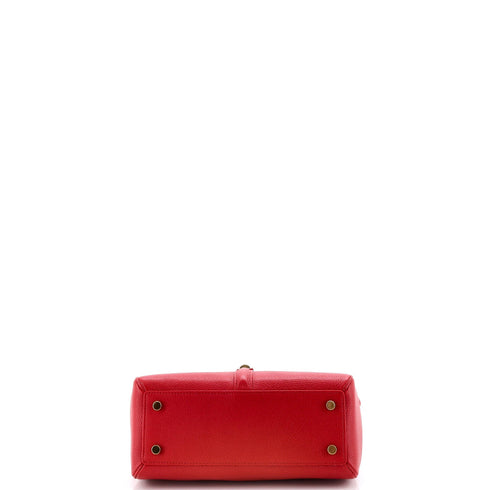16 Top Handle Bag Grained Calfskin Small
