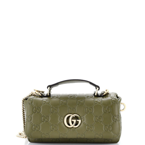 GG Milano Top Handle Bag Guccissima Leather Mini