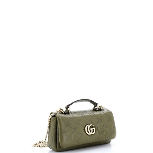 GG Milano Top Handle Bag Guccissima Leather Mini
