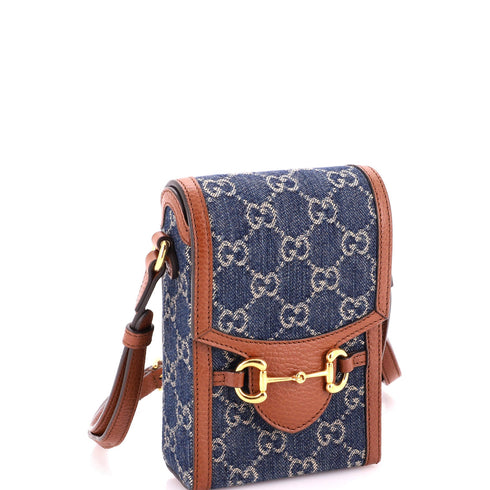 Horsebit 1955 Crossbody Bag GG Denim Mini