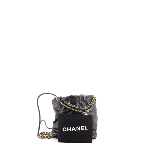 22 Chain Hobo Quilted Lambskin and Patent Mini